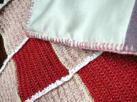 H&auml;keldecke rot Detail